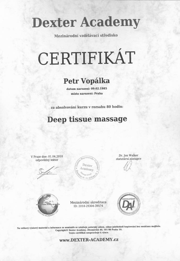 Deep tissue massage